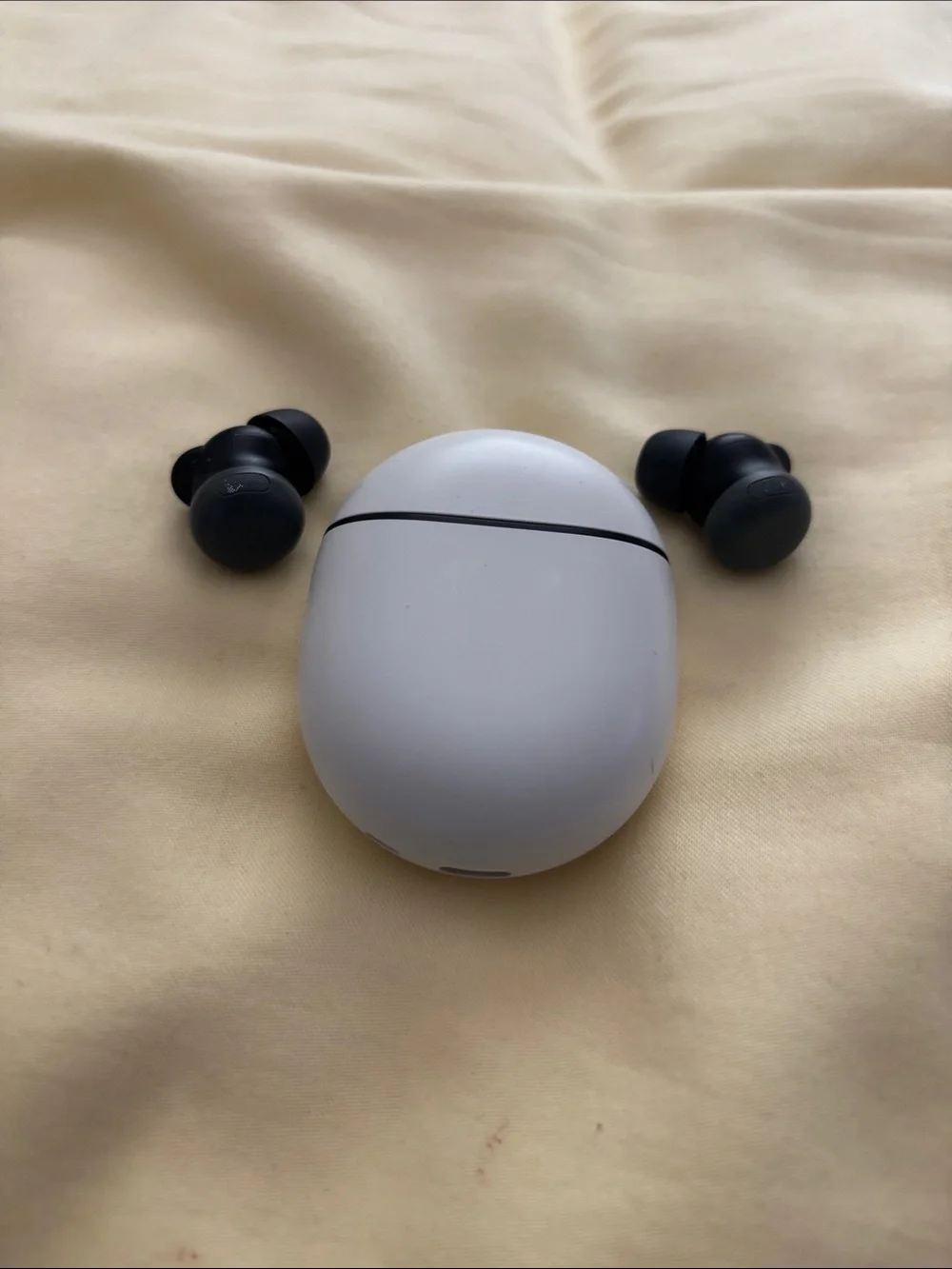 Google Pixel Buds Pro 2 Wireless Earbuds with White Charging Case and Grey Buds